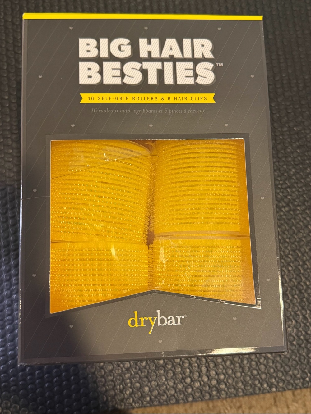 Drybar Big Hair Besties Self-Grip Rollers in Bright Yellow